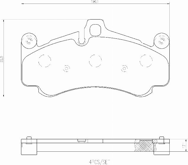 Brembo P65034N - Kit pastiglie freno, Freno a disco www.autoricambit.com