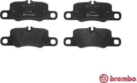 Brembo P 65 029 - Kit pastiglie freno, Freno a disco www.autoricambit.com