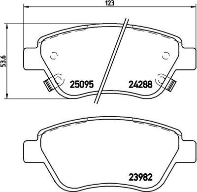 Brembo P 66 001 - Kit pastiglie freno, Freno a disco www.autoricambit.com