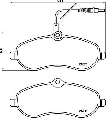 Brembo P 61 096 - Kit pastiglie freno, Freno a disco www.autoricambit.com