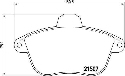 Brembo P 61 048 - Kit pastiglie freno, Freno a disco www.autoricambit.com