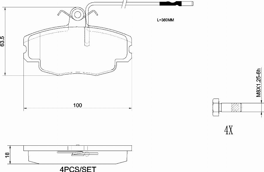 Brembo P61043N - Kit pastiglie freno, Freno a disco www.autoricambit.com