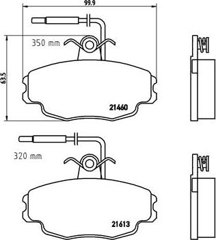 Brembo P 61 043 - Kit pastiglie freno, Freno a disco www.autoricambit.com