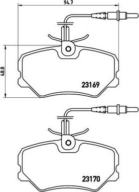 Brembo P 61 050 - Kit pastiglie freno, Freno a disco www.autoricambit.com