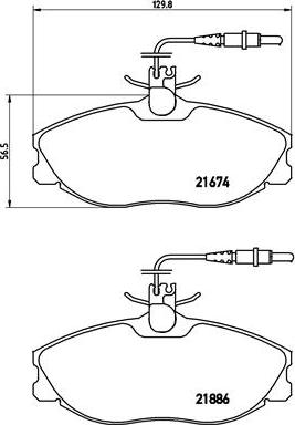 Brembo P 61 057 - Kit pastiglie freno, Freno a disco www.autoricambit.com