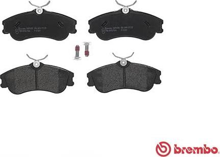 Brembo P 61 069 - Kit pastiglie freno, Freno a disco www.autoricambit.com