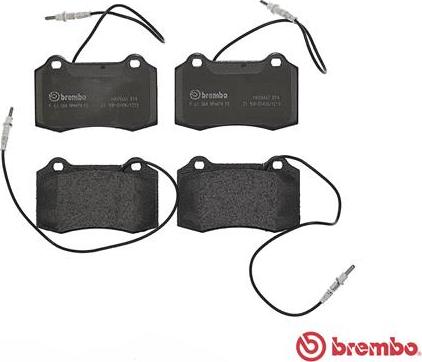 Brembo P 61 064 - Kit pastiglie freno, Freno a disco www.autoricambit.com