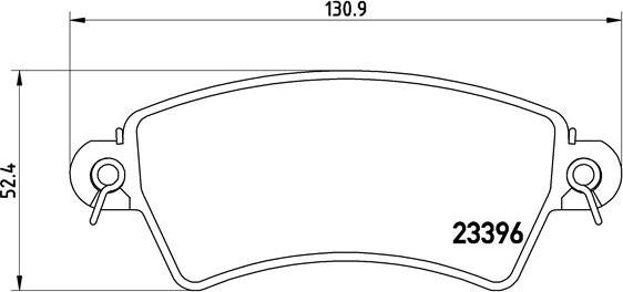 Brembo P 61 065 - Kit pastiglie freno, Freno a disco www.autoricambit.com