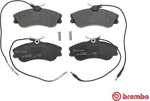 Brembo P 61 060 - Kit pastiglie freno, Freno a disco www.autoricambit.com