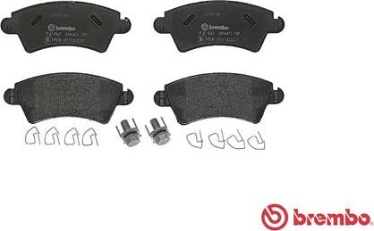 Brembo P 61 067 - Kit pastiglie freno, Freno a disco www.autoricambit.com