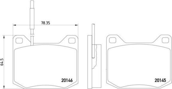 Brembo P 61 004 - Kit pastiglie freno, Freno a disco www.autoricambit.com