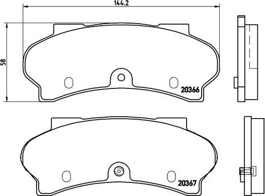 Brembo P 61 011 - Kit pastiglie freno, Freno a disco www.autoricambit.com