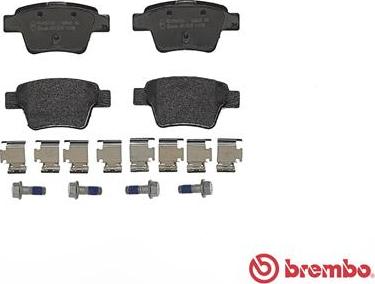 Brembo P 61 080 - Kit pastiglie freno, Freno a disco www.autoricambit.com