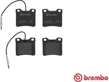 Brembo P 61 038 - Kit pastiglie freno, Freno a disco www.autoricambit.com