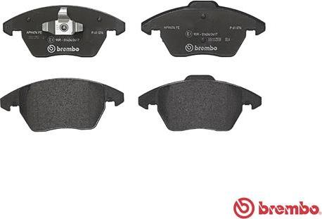 Brembo P 61 076 - Kit pastiglie freno, Freno a disco www.autoricambit.com