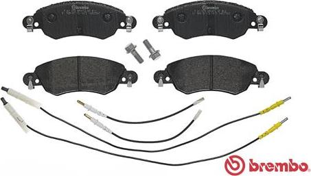 Brembo P 61 070 - Kit pastiglie freno, Freno a disco www.autoricambit.com