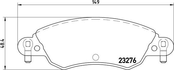 Brembo P 61 070 - Kit pastiglie freno, Freno a disco www.autoricambit.com