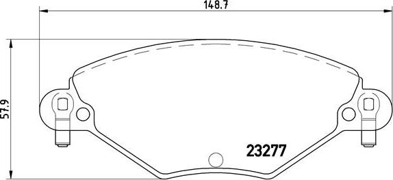 Brembo P 61 071 - Kit pastiglie freno, Freno a disco www.autoricambit.com