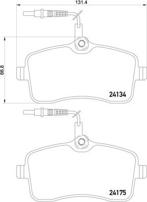 Brembo P 61 109 - Kit pastiglie freno, Freno a disco www.autoricambit.com