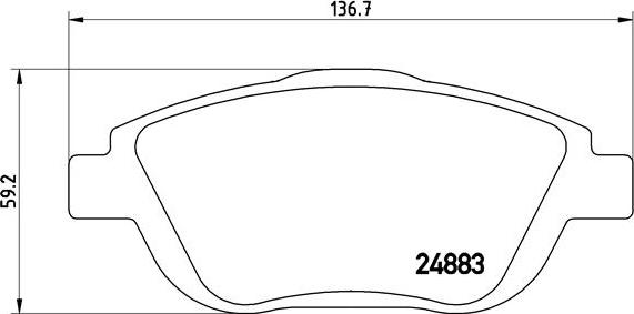 Brembo P 61 103X - Kit pastiglie freno, Freno a disco www.autoricambit.com