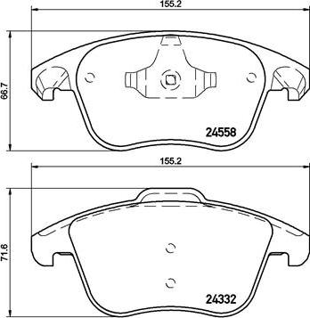 Brembo P 61 117X - Kit pastiglie freno, Freno a disco www.autoricambit.com