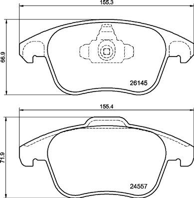 Brembo P 61 136 - Kit pastiglie freno, Freno a disco www.autoricambit.com