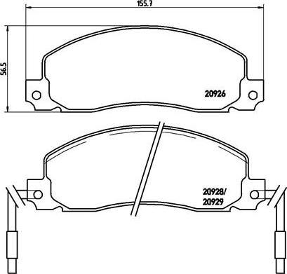 Brembo P 68 006 - Kit pastiglie freno, Freno a disco www.autoricambit.com