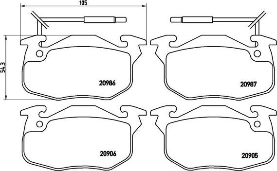 Brembo P 68 010 - Kit pastiglie freno, Freno a disco www.autoricambit.com