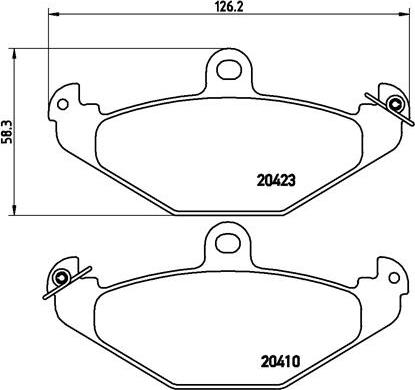 Brembo P 68 017 - Kit pastiglie freno, Freno a disco www.autoricambit.com