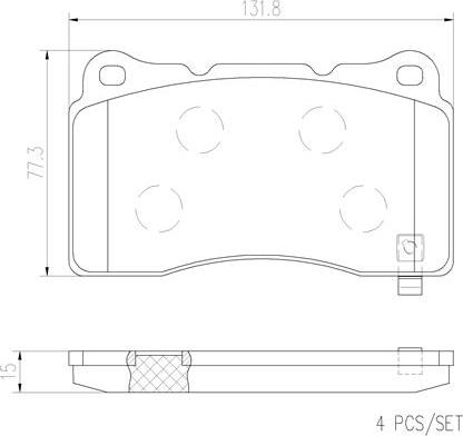 Brembo P09004N - Kit pastiglie freno, Freno a disco www.autoricambit.com