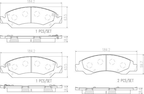 Brembo P09015N - Kit pastiglie freno, Freno a disco www.autoricambit.com