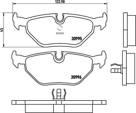 Brembo P 06 011 - Kit pastiglie freno, Freno a disco www.autoricambit.com