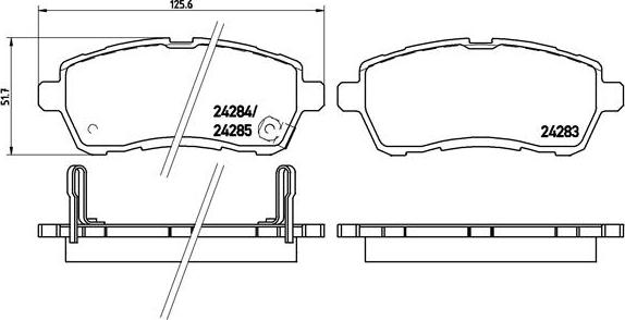 Brembo P 16 013X - Kit pastiglie freno, Freno a disco www.autoricambit.com