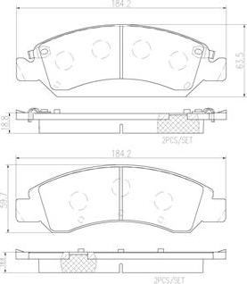 Brembo P10065N - Kit pastiglie freno, Freno a disco www.autoricambit.com