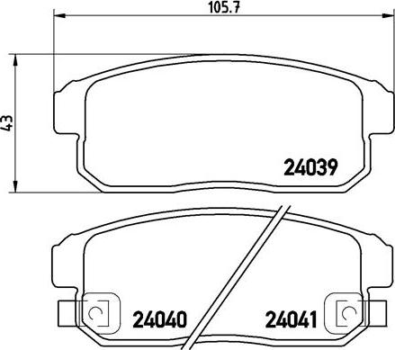 Brembo P 10 005 - Kit pastiglie freno, Freno a disco www.autoricambit.com