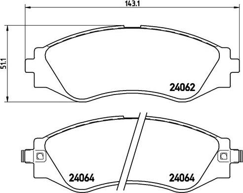 Brembo P 10 006 - Kit pastiglie freno, Freno a disco www.autoricambit.com