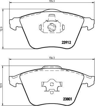 Brembo P 10 012 - Kit pastiglie freno, Freno a disco www.autoricambit.com