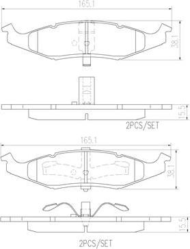 Brembo P11009N - Kit pastiglie freno, Freno a disco www.autoricambit.com