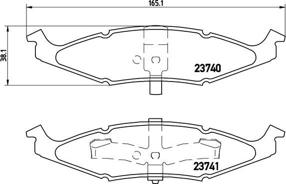 Brembo P 11 009 - Kit pastiglie freno, Freno a disco www.autoricambit.com