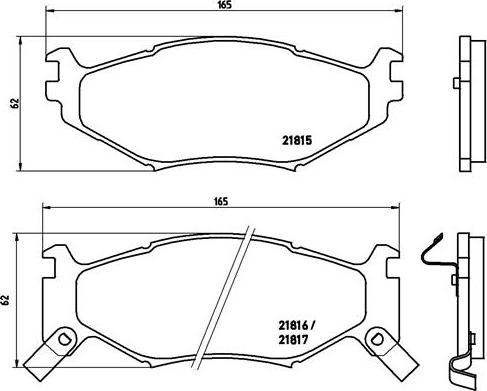 Brembo P 11 007 - Kit pastiglie freno, Freno a disco www.autoricambit.com