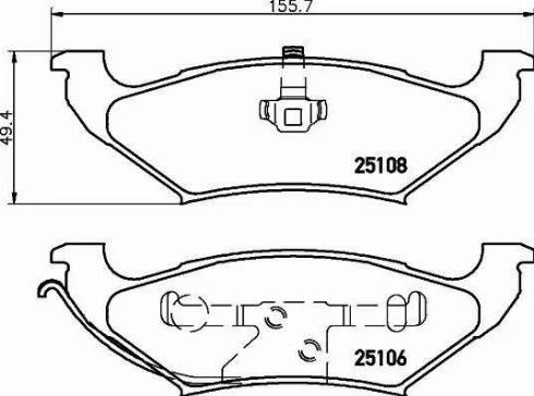 Brembo P 11 039 - Kit pastiglie freno, Freno a disco www.autoricambit.com