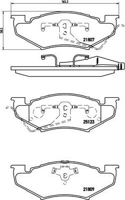 Brembo P 11 020 - Kit pastiglie freno, Freno a disco www.autoricambit.com