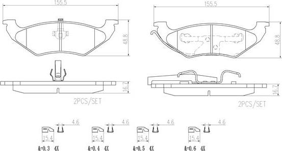 Brembo P11027N - Kit pastiglie freno, Freno a disco www.autoricambit.com