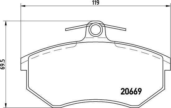 Brembo P 85 093 - Kit pastiglie freno, Freno a disco www.autoricambit.com