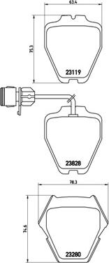 Brembo P 85 054 - Kit pastiglie freno, Freno a disco www.autoricambit.com