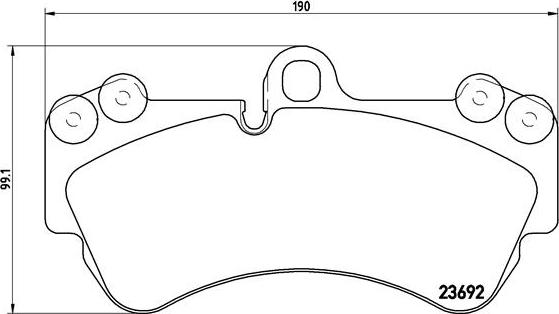 Brembo P 85 069 - Kit pastiglie freno, Freno a disco www.autoricambit.com