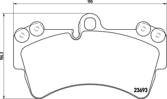 Brembo P 85 065 - Kit pastiglie freno, Freno a disco www.autoricambit.com