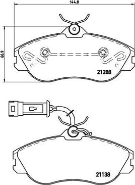 Brembo P 85 018 - Kit pastiglie freno, Freno a disco www.autoricambit.com