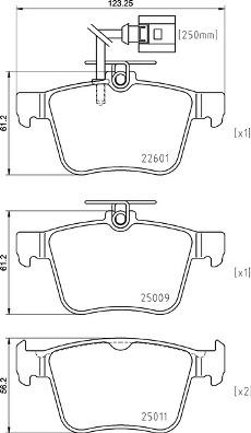 Brembo P 85 162 - Kit pastiglie freno, Freno a disco www.autoricambit.com