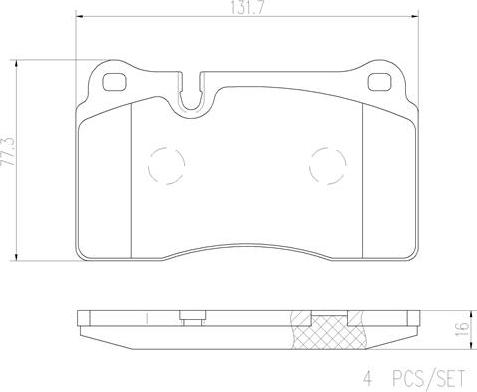 Brembo P85116N - Kit pastiglie freno, Freno a disco www.autoricambit.com